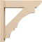 Ekena Millwork 6-in W x 24-in D x 24-in H Balboa Slat Rough Cedar Woodgrain TimberThane Outlooker, Primed Tan OUTUR060X24X24BOA24RCPR - alternate 3